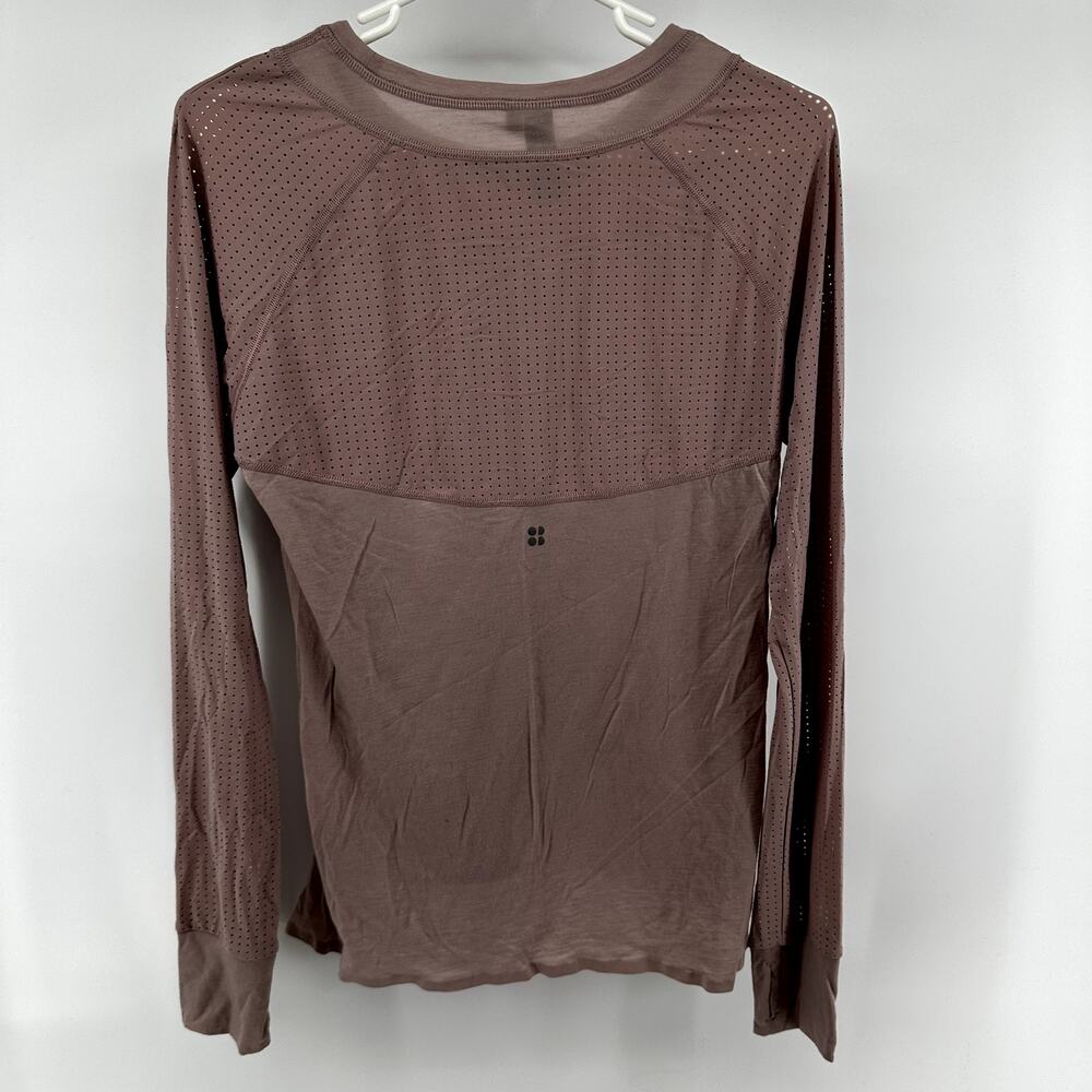 Sweaty Betty Breeze Merino Long Sleeve Run Top Lightweight Velvet Rose S - Picture 8 of 8